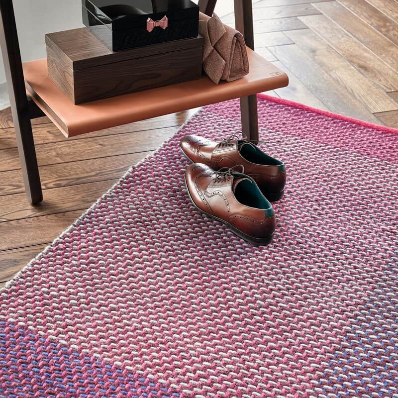 Check Burgundy 56400 Rug by Ted Baker | Size: 250 x 350 cm