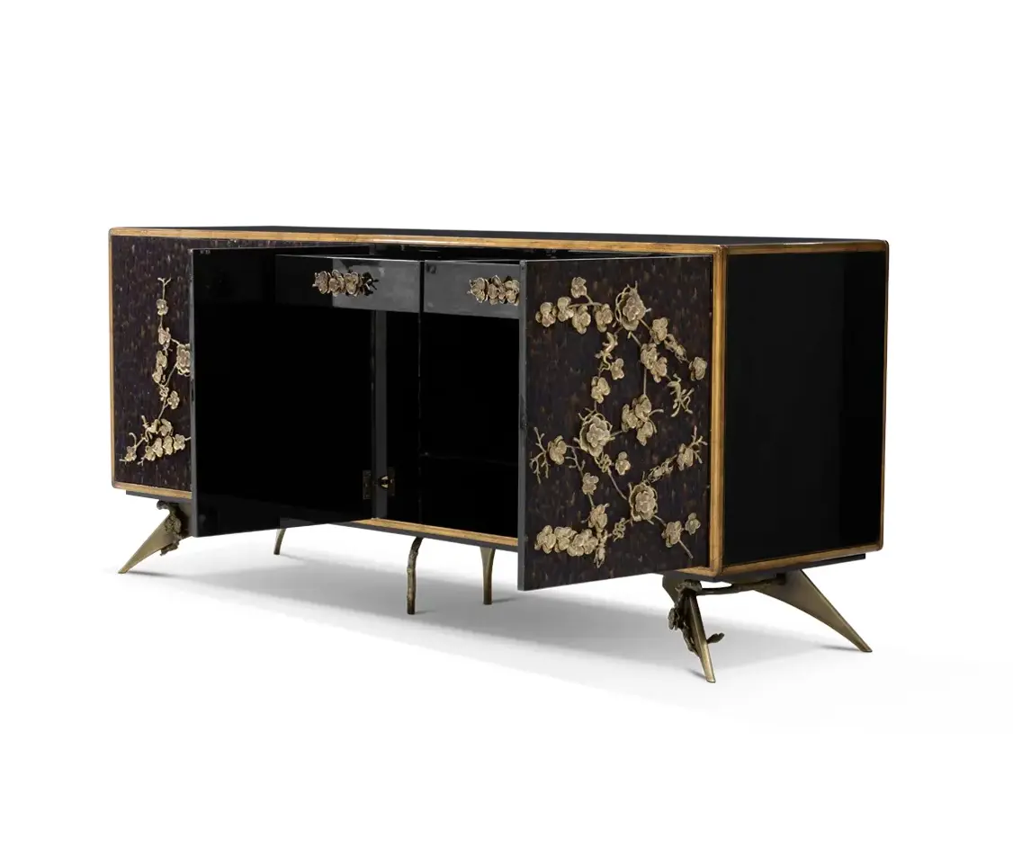 Mirage Purple Feather Sideboard