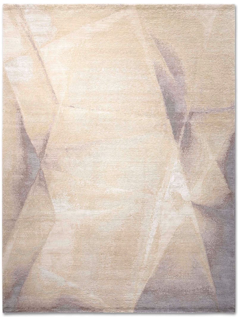 Yellow Mauve Handwoven Luxury Rug