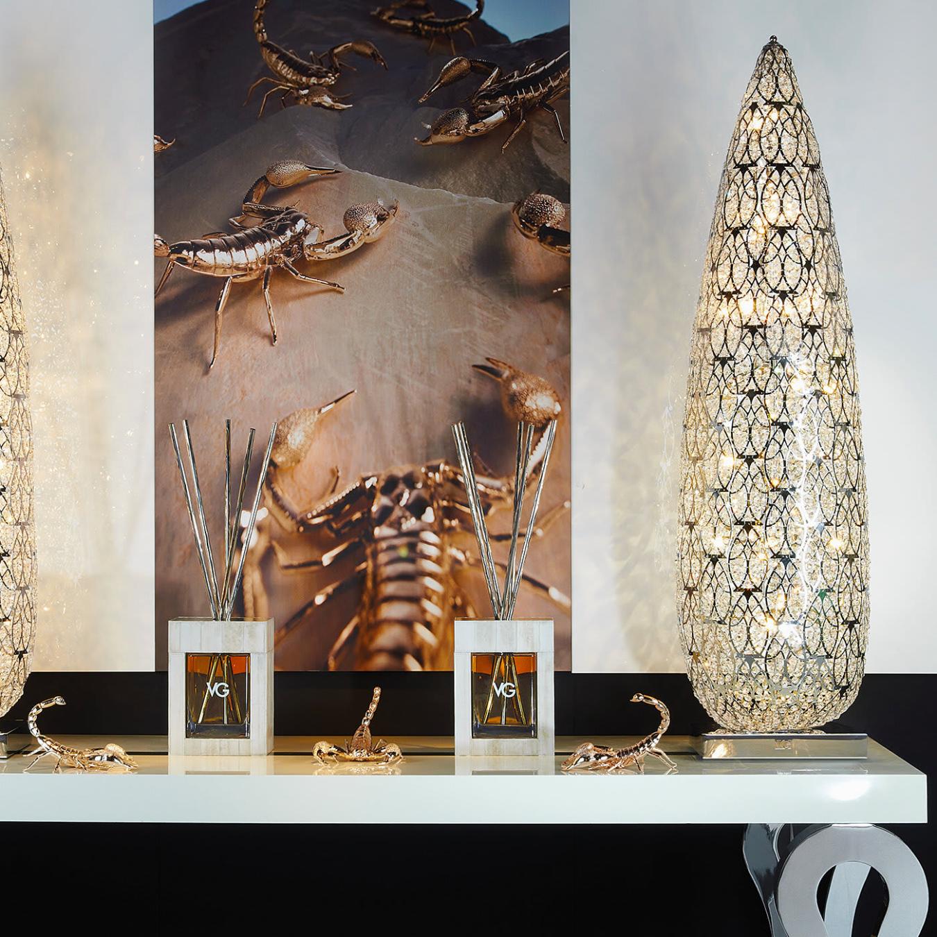 Flame Artisan Floor Lamp