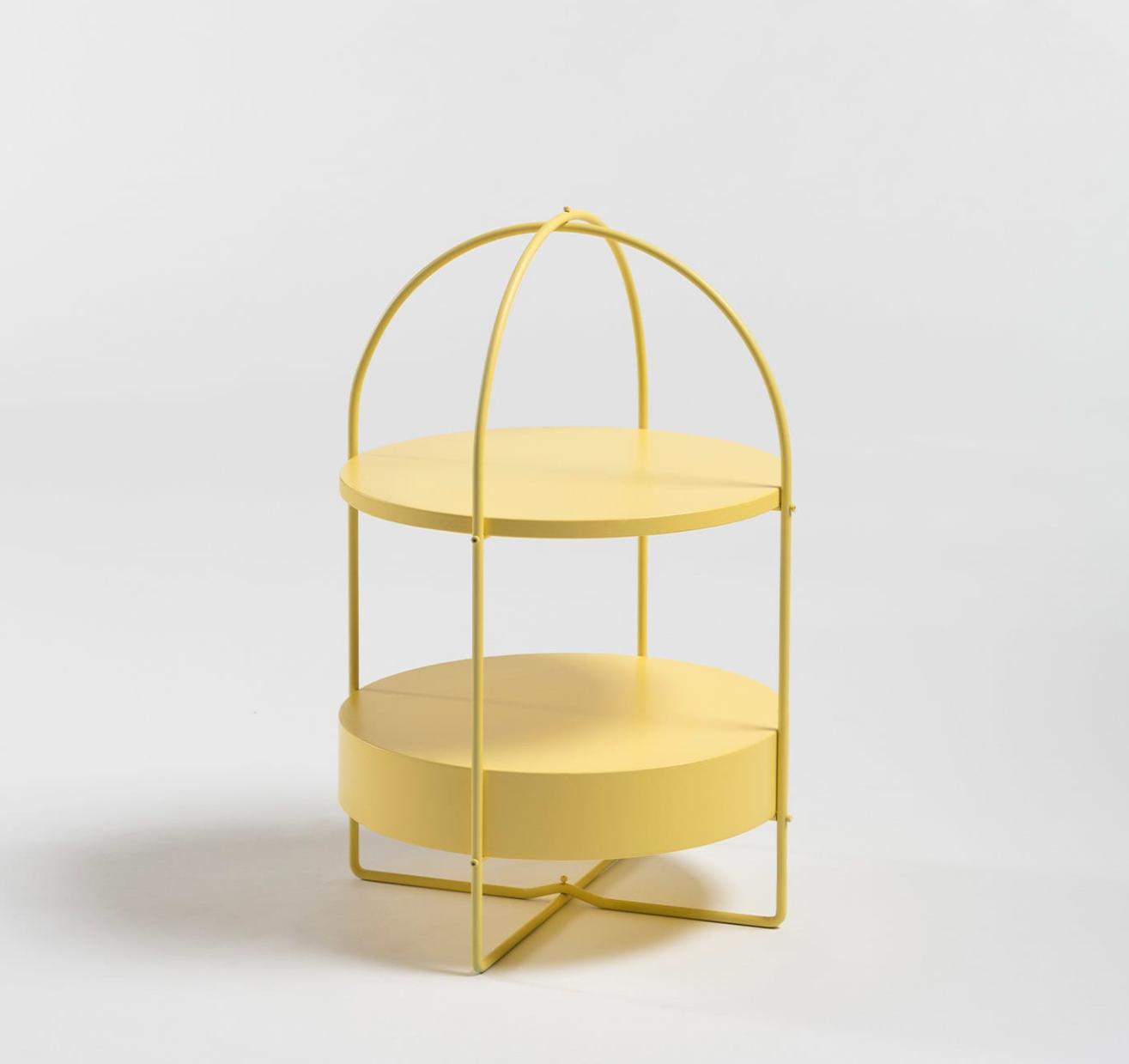Yellow Contemporary Side Table