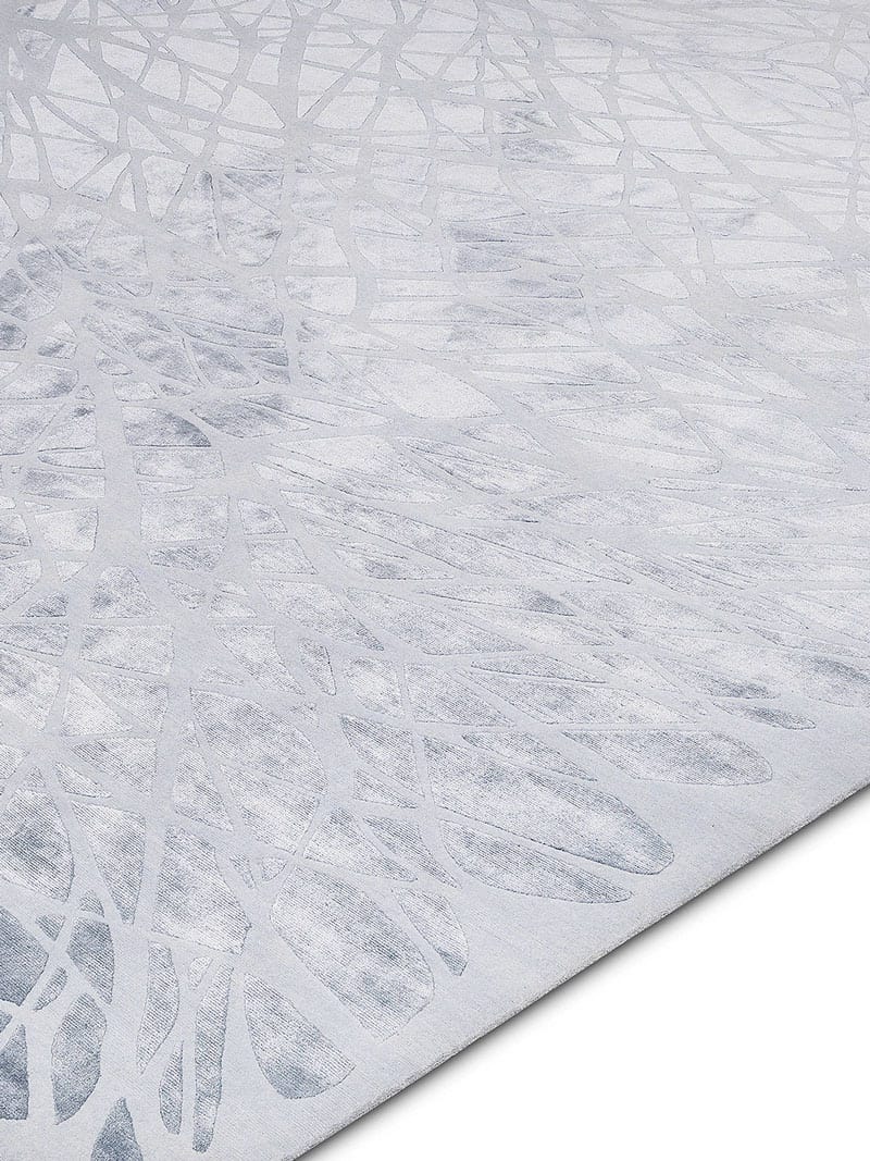 Dresden Silver Luxury Hand-Woven Rug