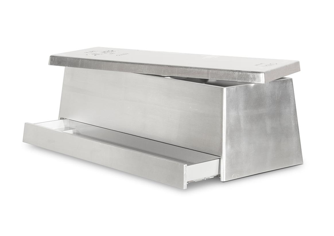 Lunar Silver Modern Toy Chest