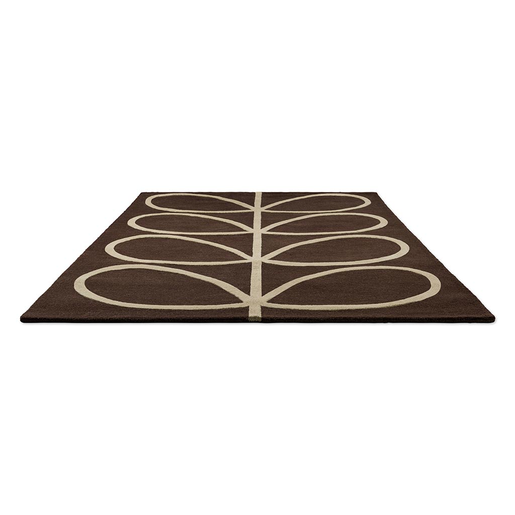 Giant Linear Stem Walnut Rug
