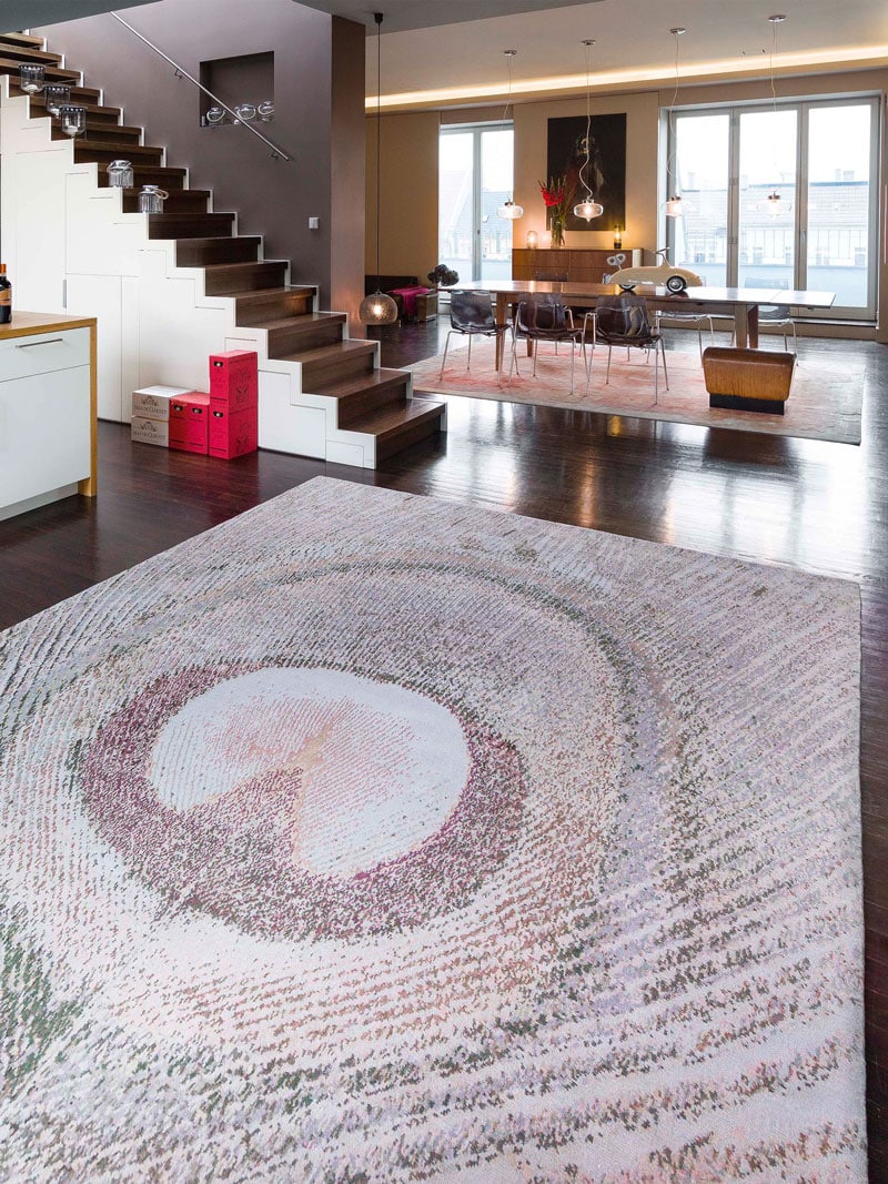 Feathers Luxury Silk / Wool Rug