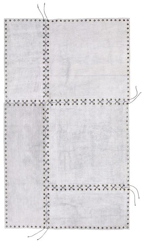 Patchwork Ash Grey Rug