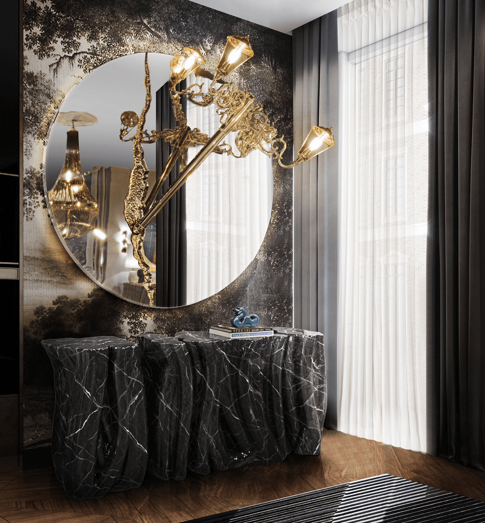 Illumina Round Radiance Mirror