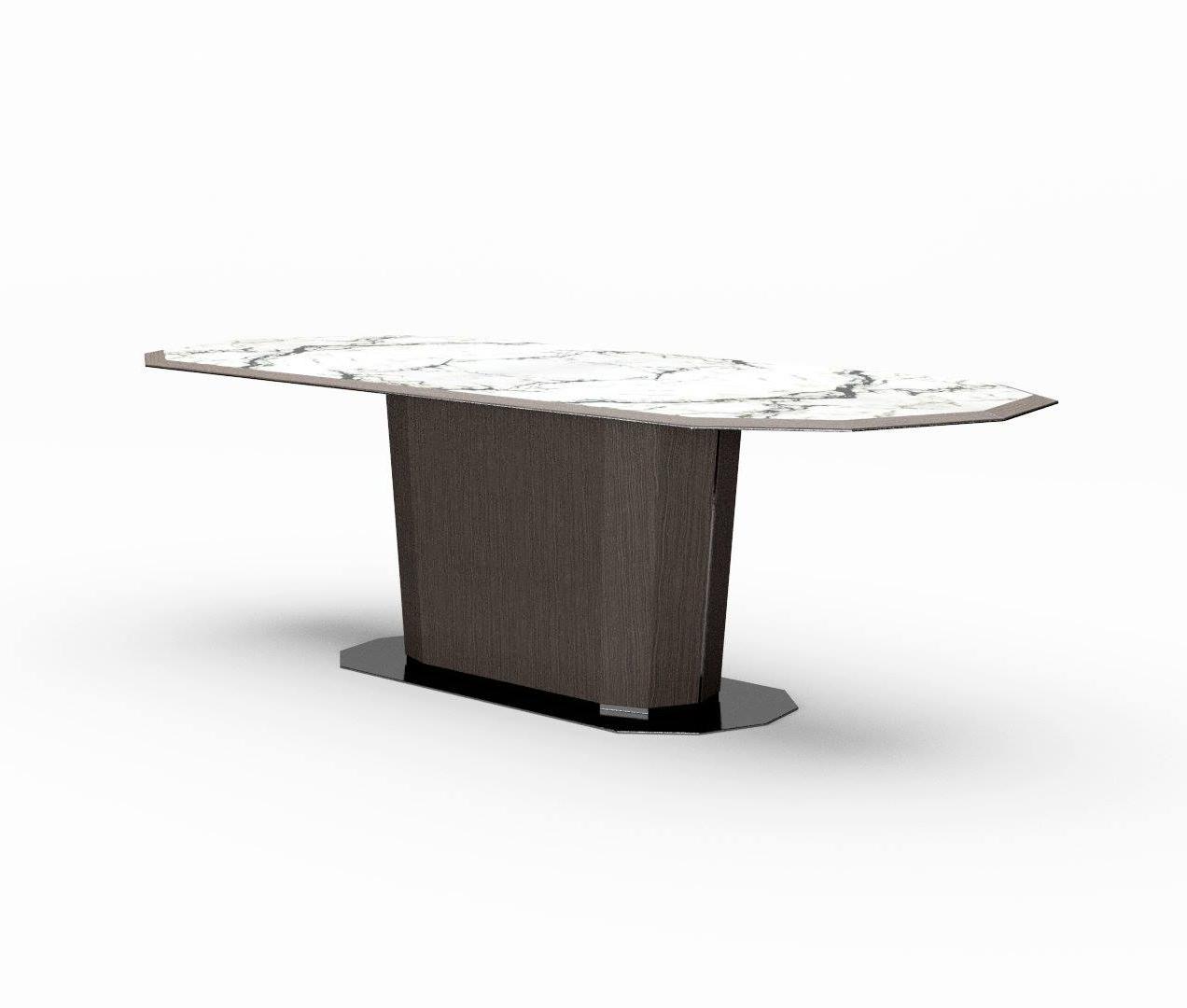 Mizar Oval Marble Dining Table