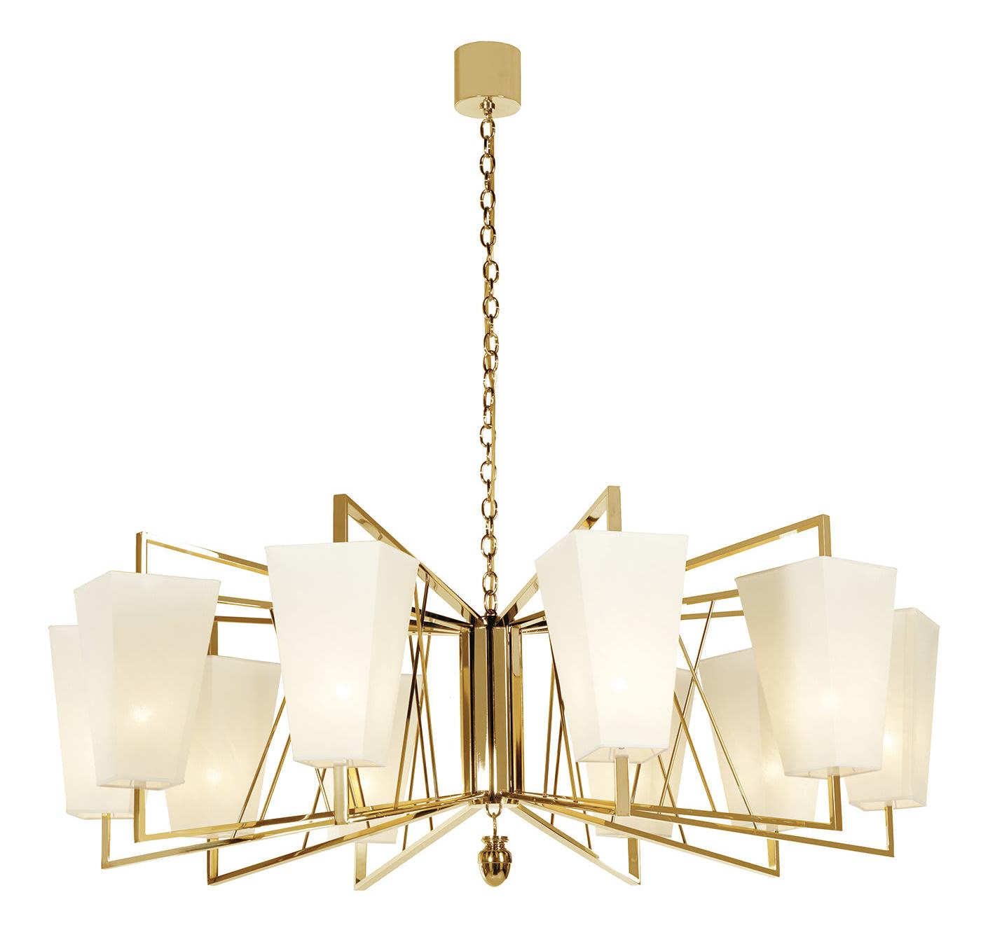 Orione Gold Italian Chandelier