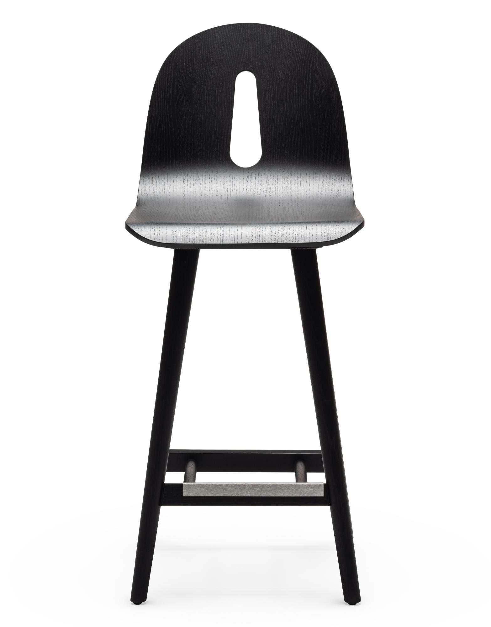 Gotham Woody Black Ash Bar Stool