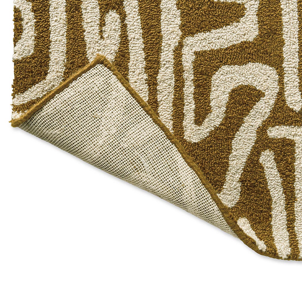 Harmony Ochre/Gold Outdoor Rug | Size: 200 x 280 cm