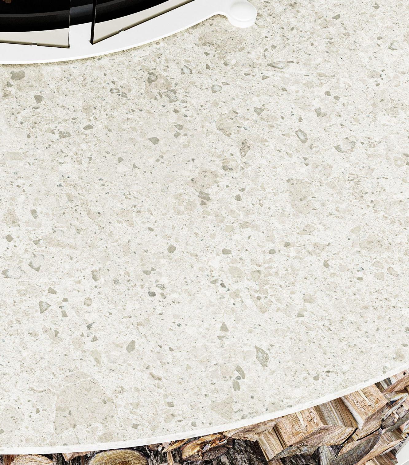 Keramik White Outdoor Fire Pit