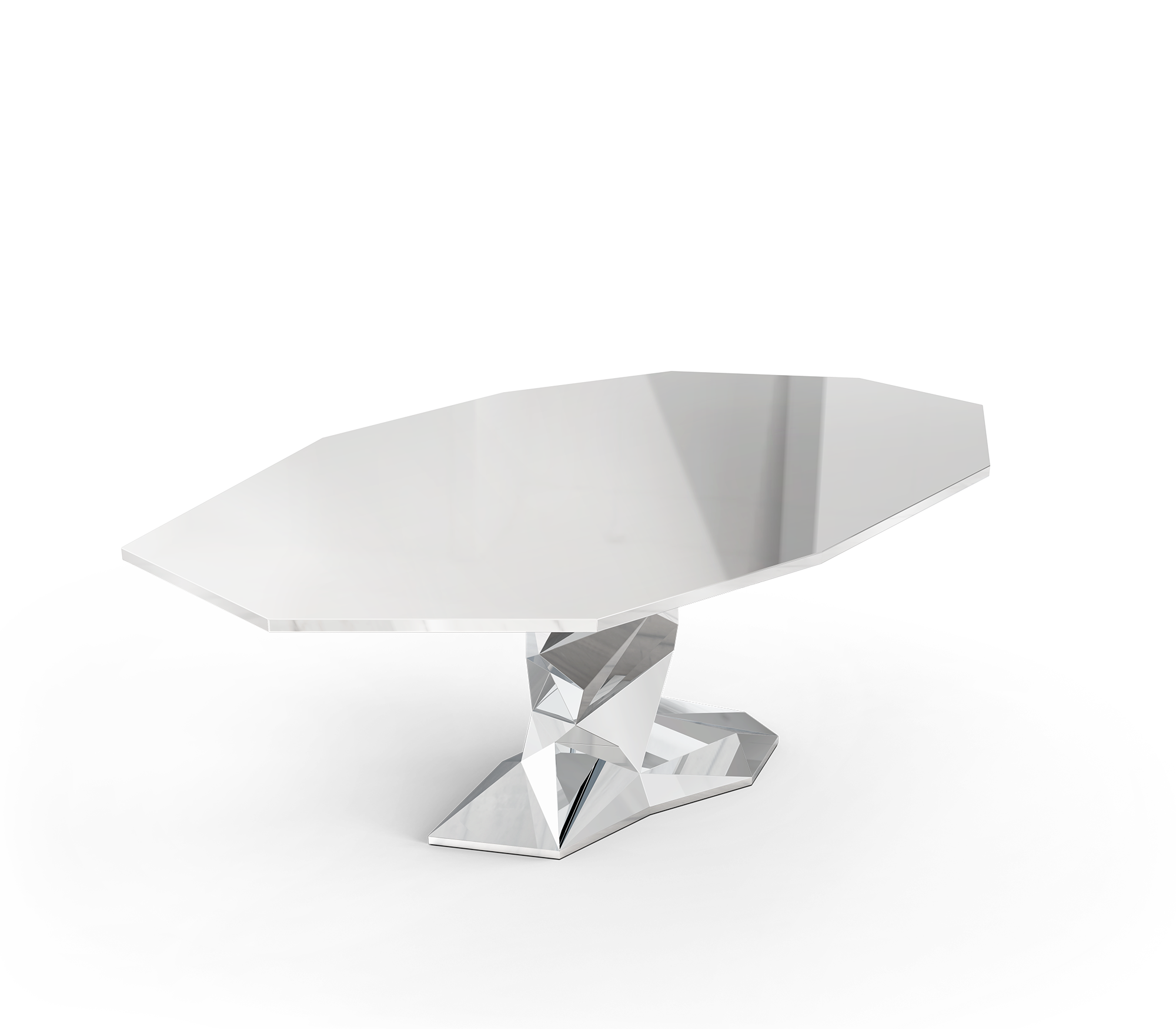 Silver Luxe Dining Table