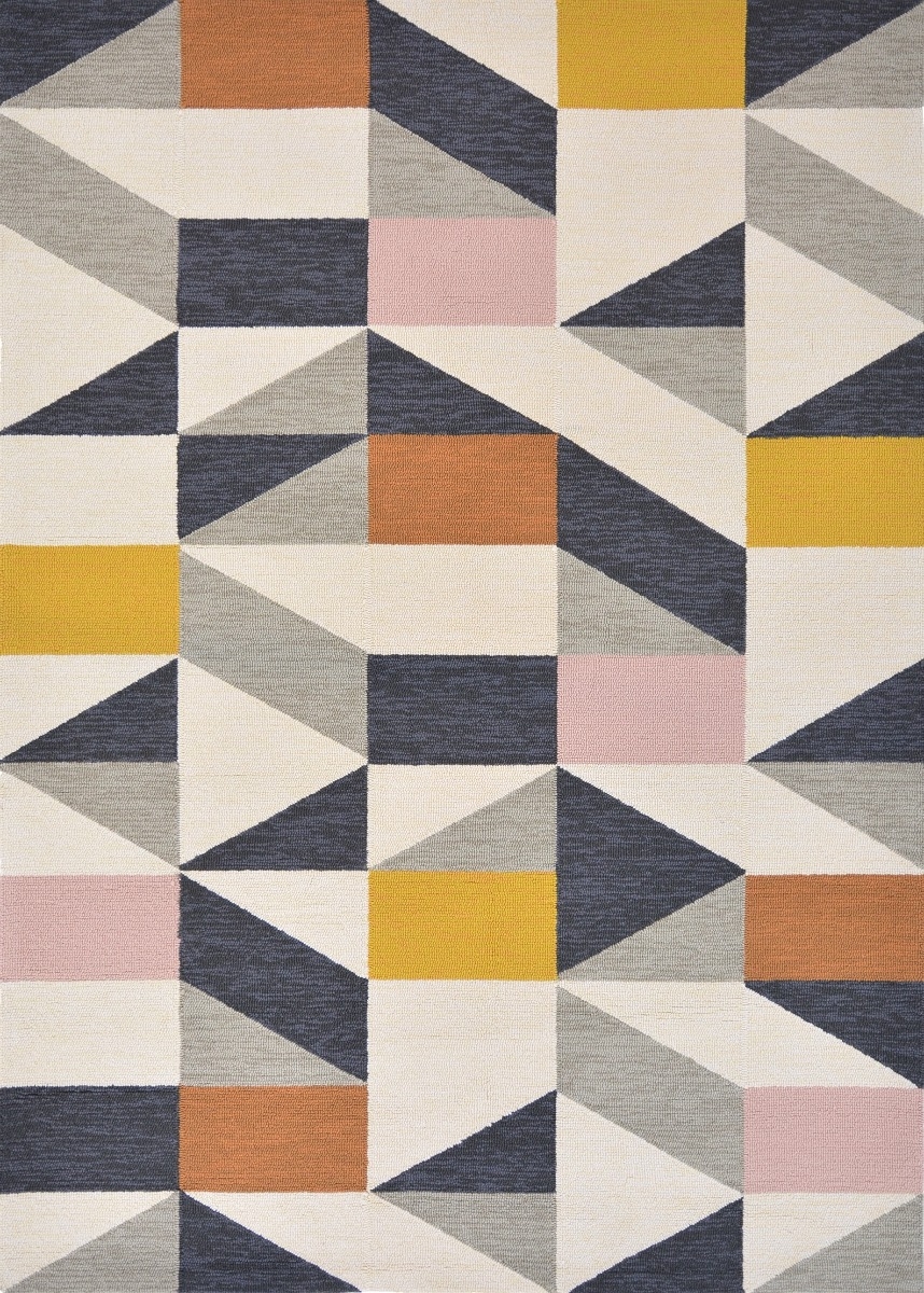 Geometric Multi Outdoor Hand-Woven Rug ☞ Size: 160 x 230 cm