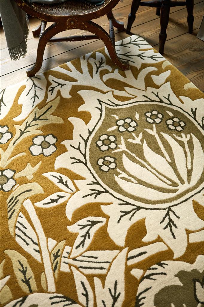Gold Hand-Tufted Designer Rug | Size: 140 x 200 cm
