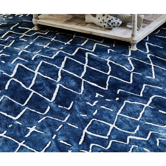 Moroccan Indigo Luxury Rug