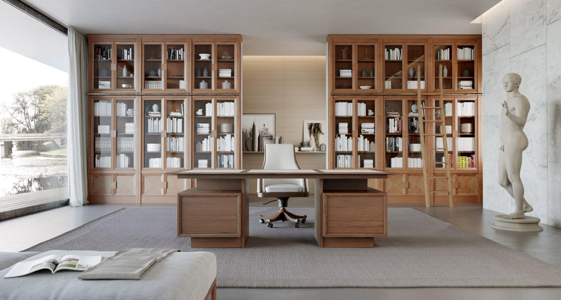 President Natural Wood Italian Desk