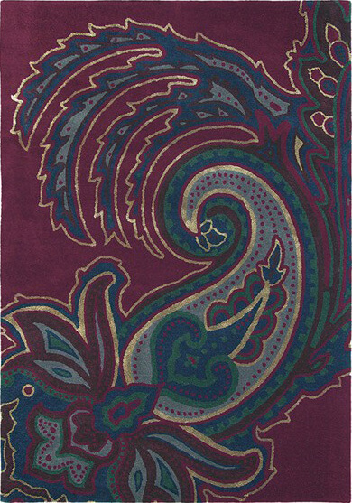 Paisley Burgundy 57500 Rug | Size: 140 x 200 cm