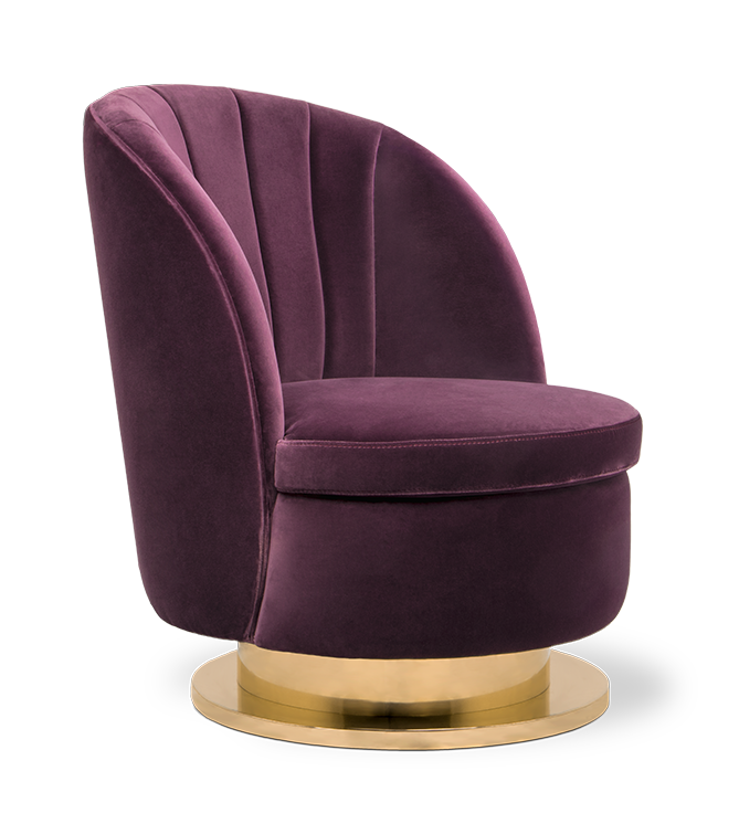 Galen Purple Single Sofa