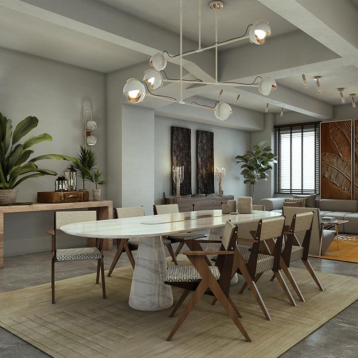 Forge Oval Dining Table - 4