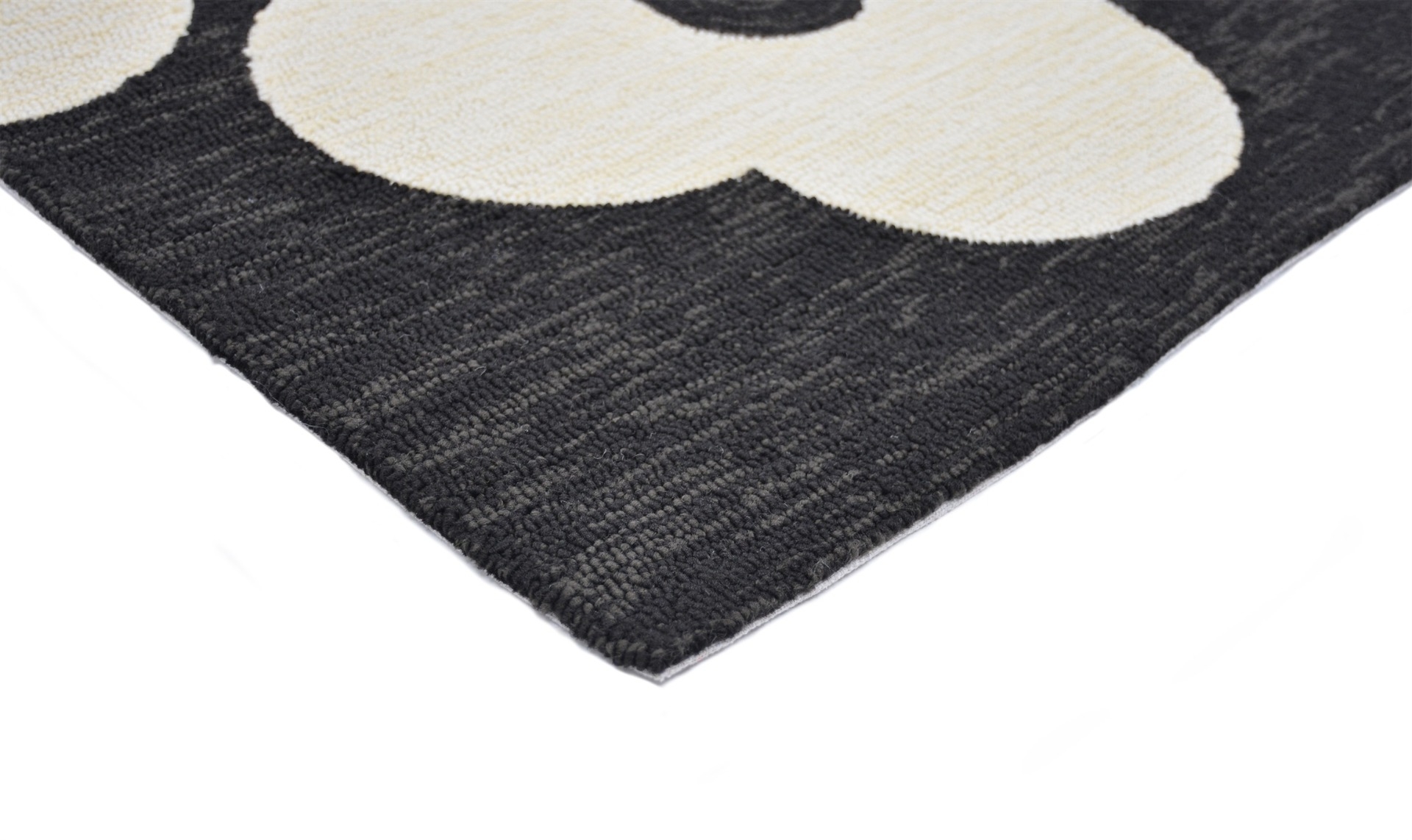 Dandelion Black Outdoor Rug