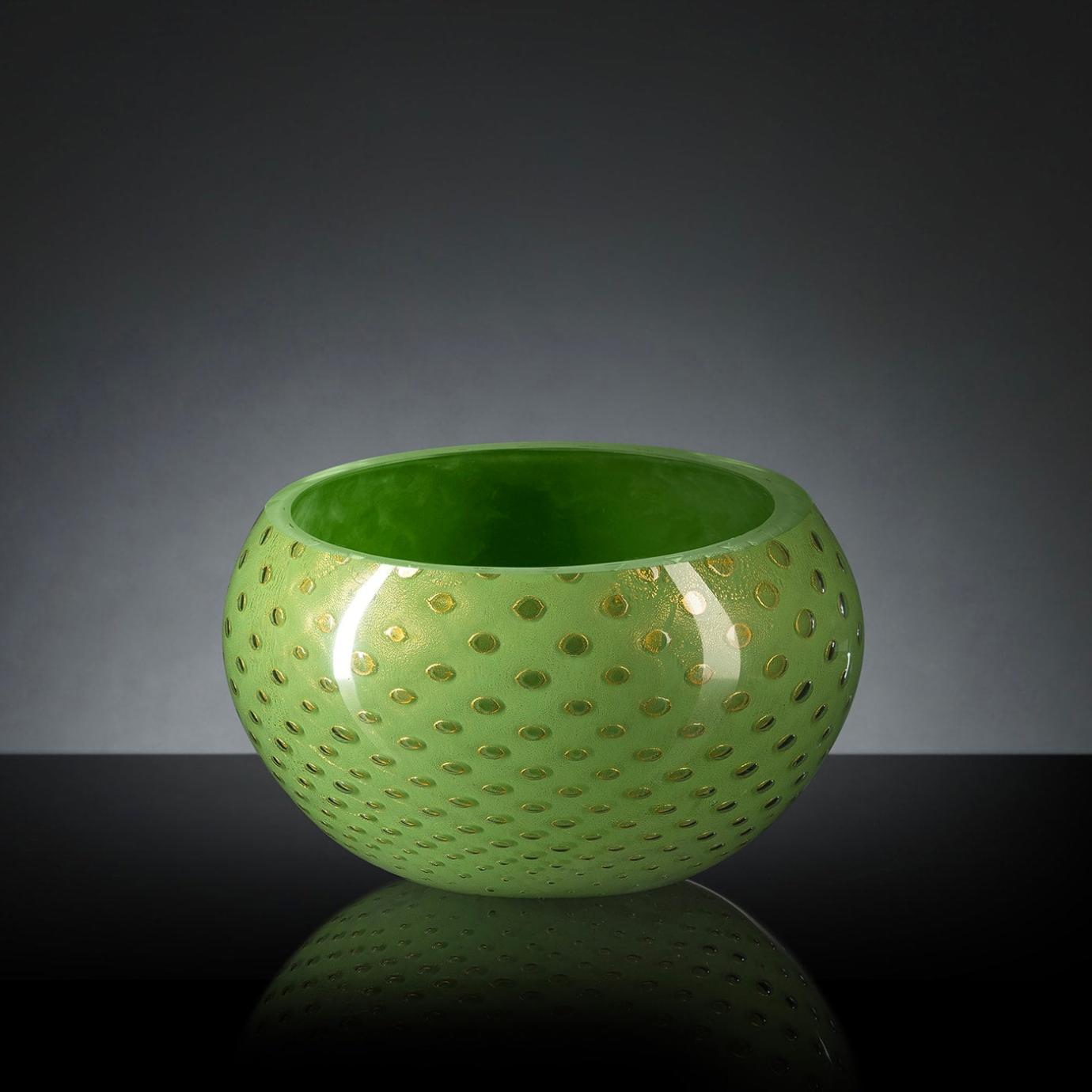 Mocenigo Green and Gold Decorative Bowl