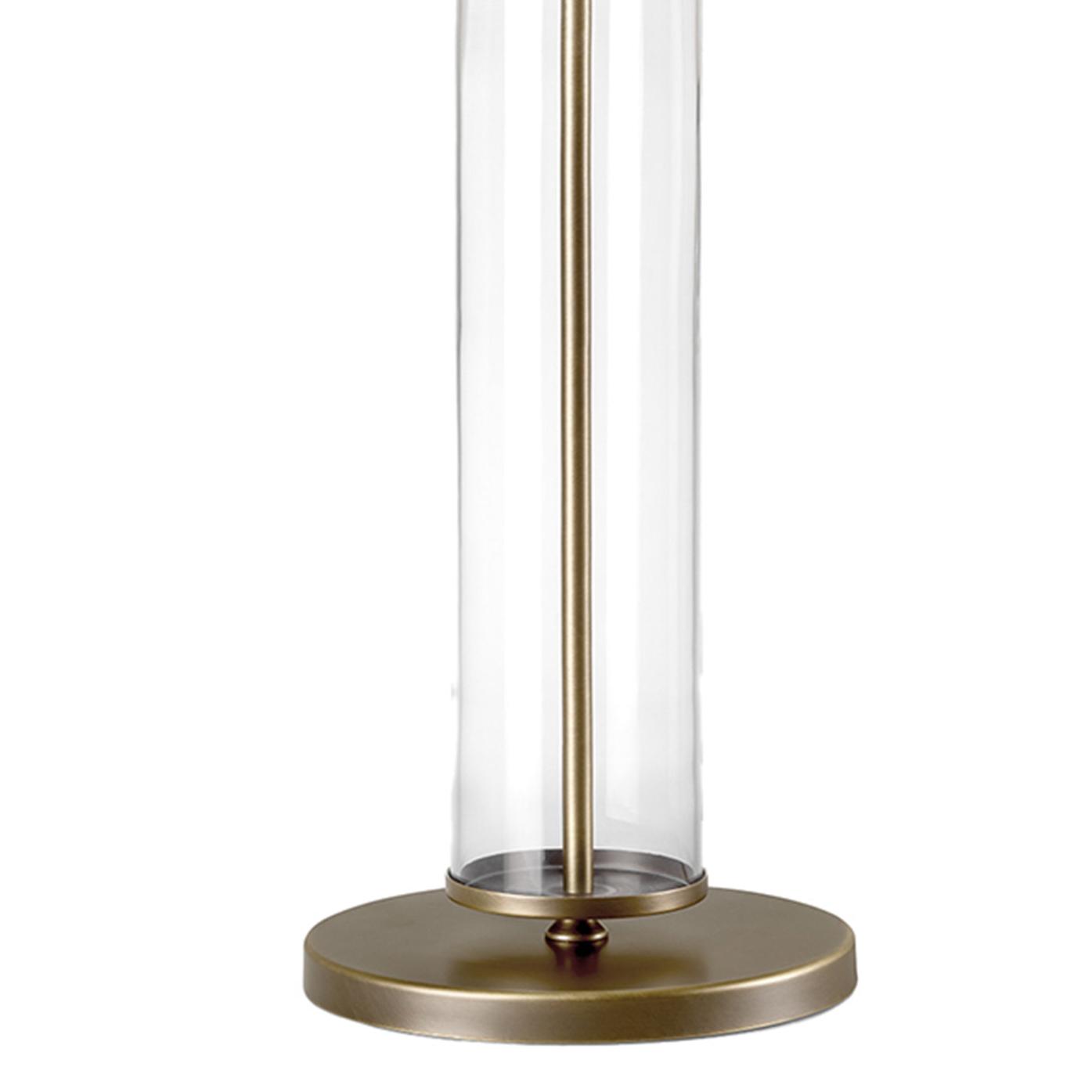 Elegant Burnished Metal Table Lamp