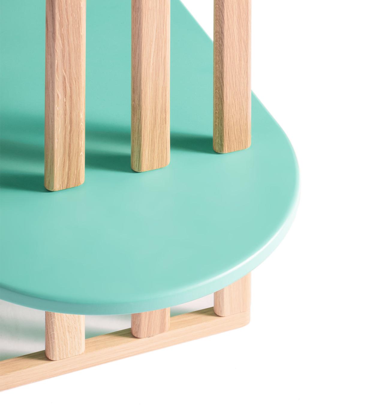 Green Four-Level Storage Unit