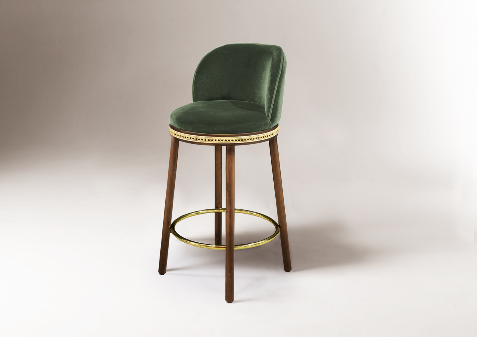 Alma Green Bar Stool