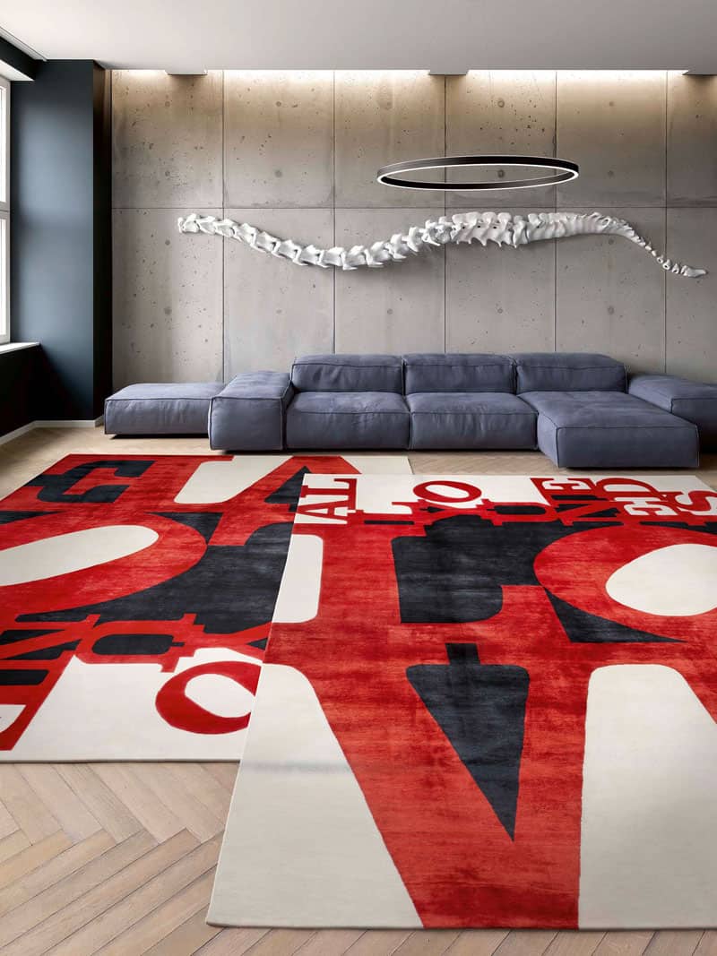 All You Need Is Love Luxury Hand-Woven Rug