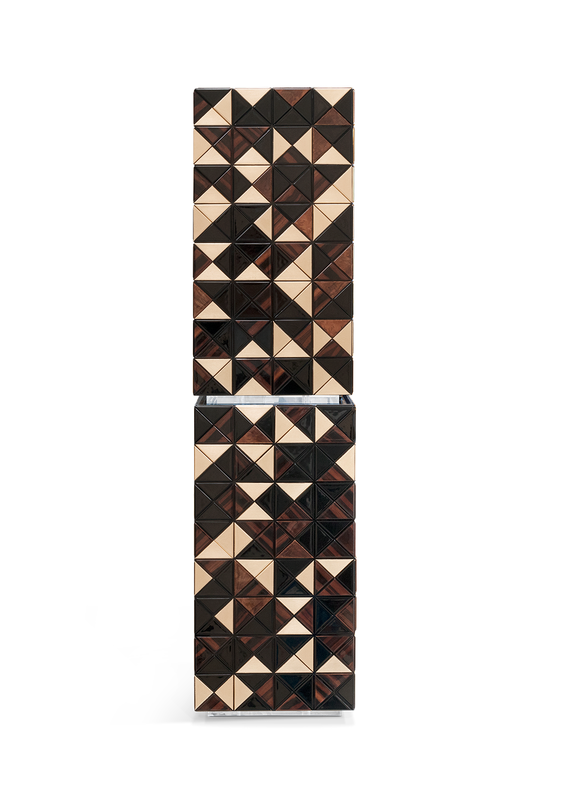 Mosaic II Walnut Designer Cabinet