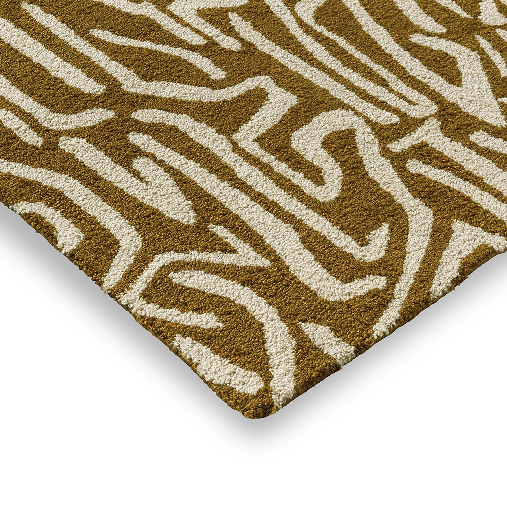 Harmony Ochre/Gold Outdoor Rug | Size: 200 x 280 cm