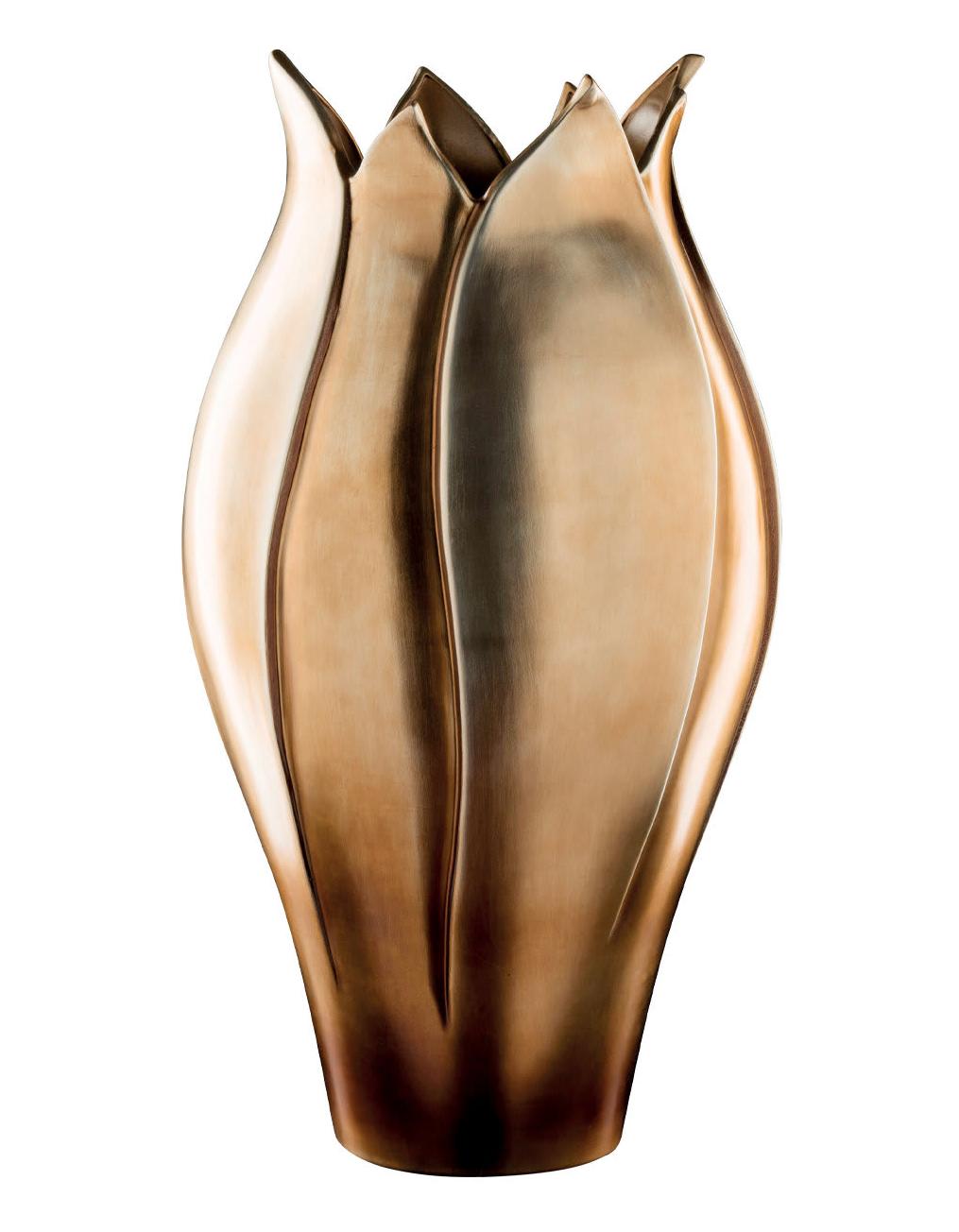 Tulip Brass Italian Vase