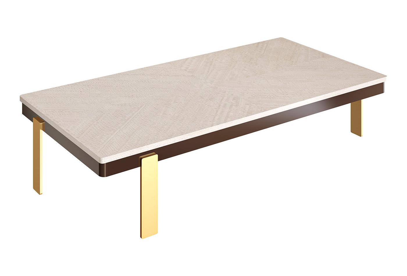 Zeus Ivory Marble Handcrafted Coffee Table