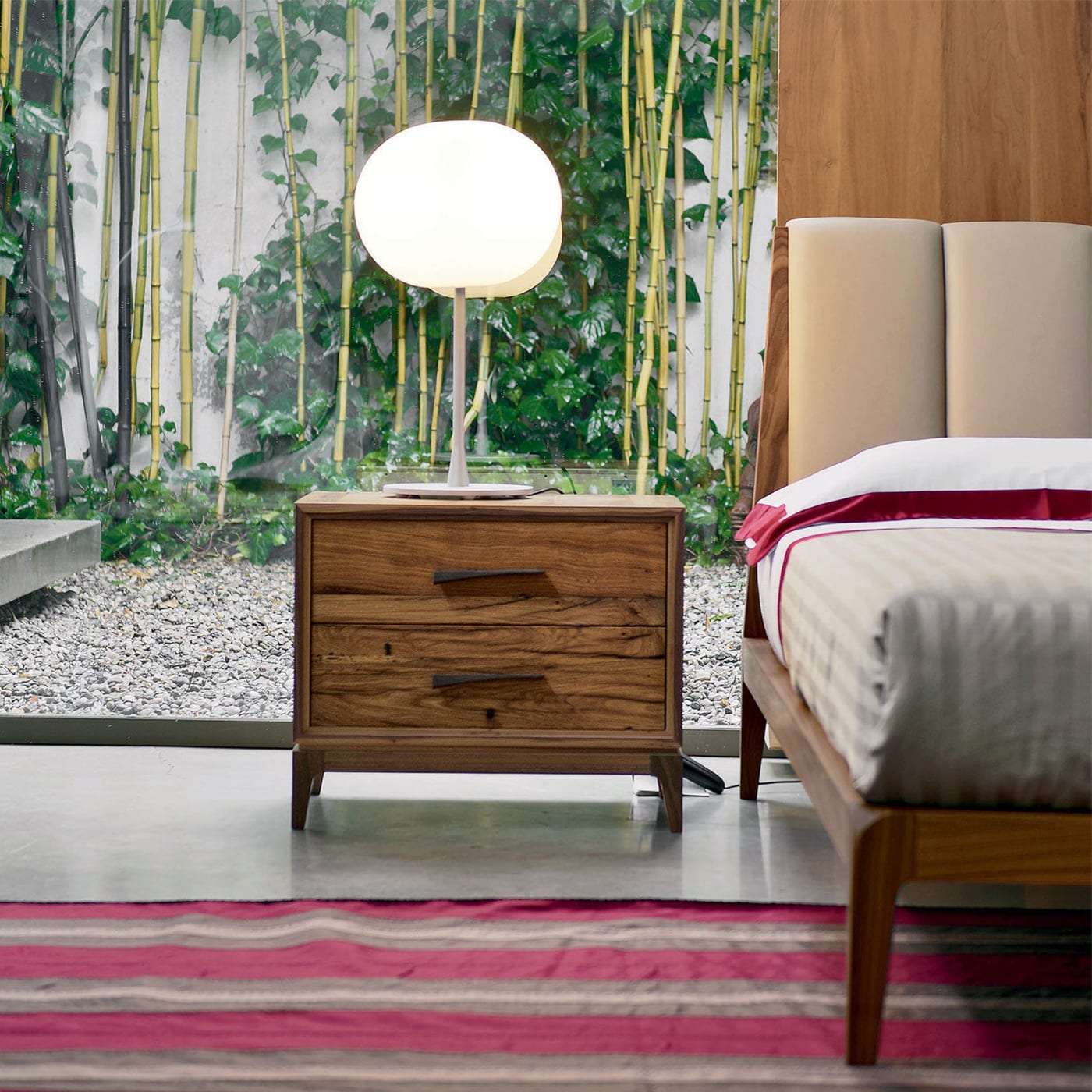 Velo Brown Modern Nightstand