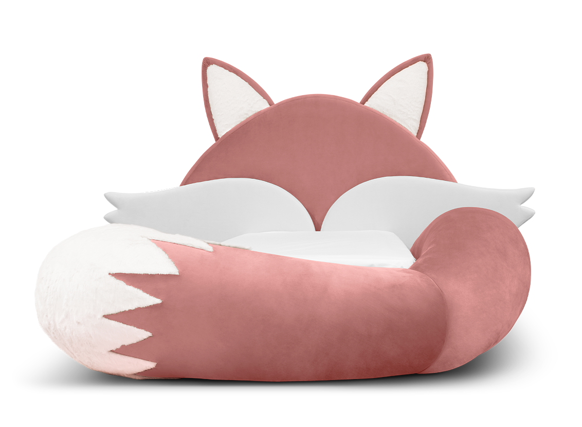 Fox Pink Kids Bed | Mattress Size: 90 x 190 cm