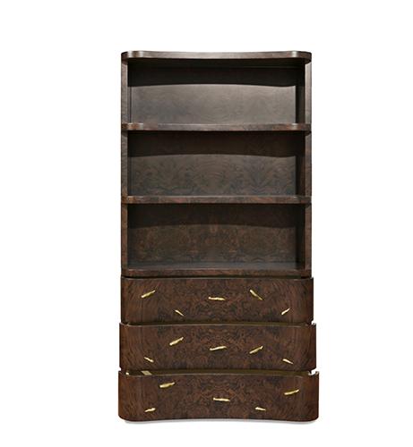 Designer Wood Open Bookcase