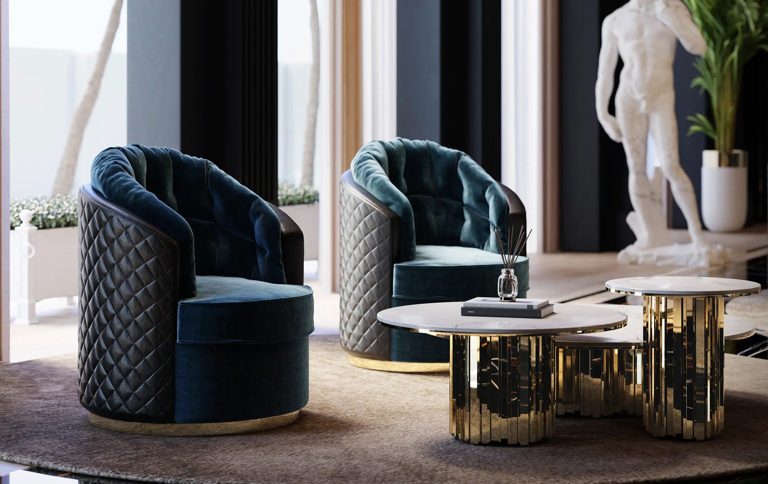 Opulence Swivel Armchair - 3