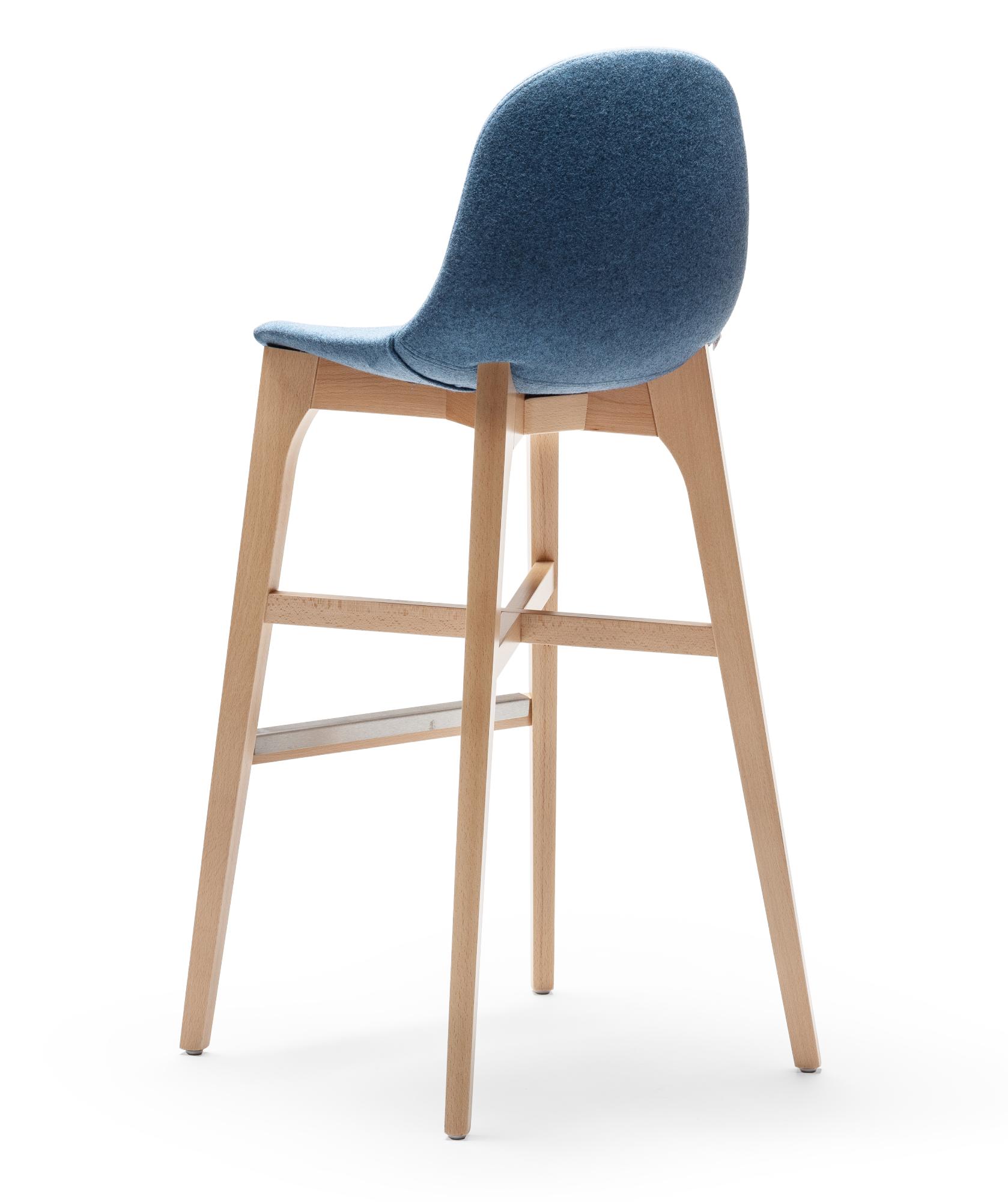 Blue Gotham Bar Stool