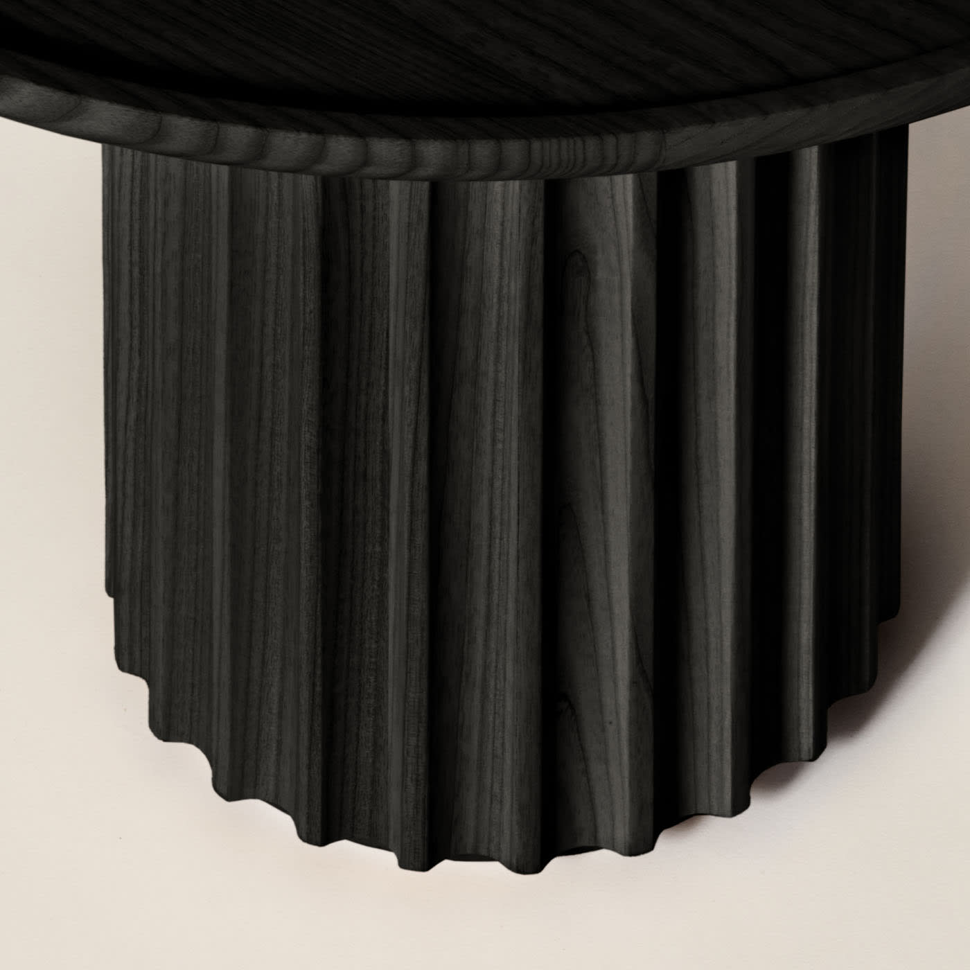 Capitello Black Modern Side Table
