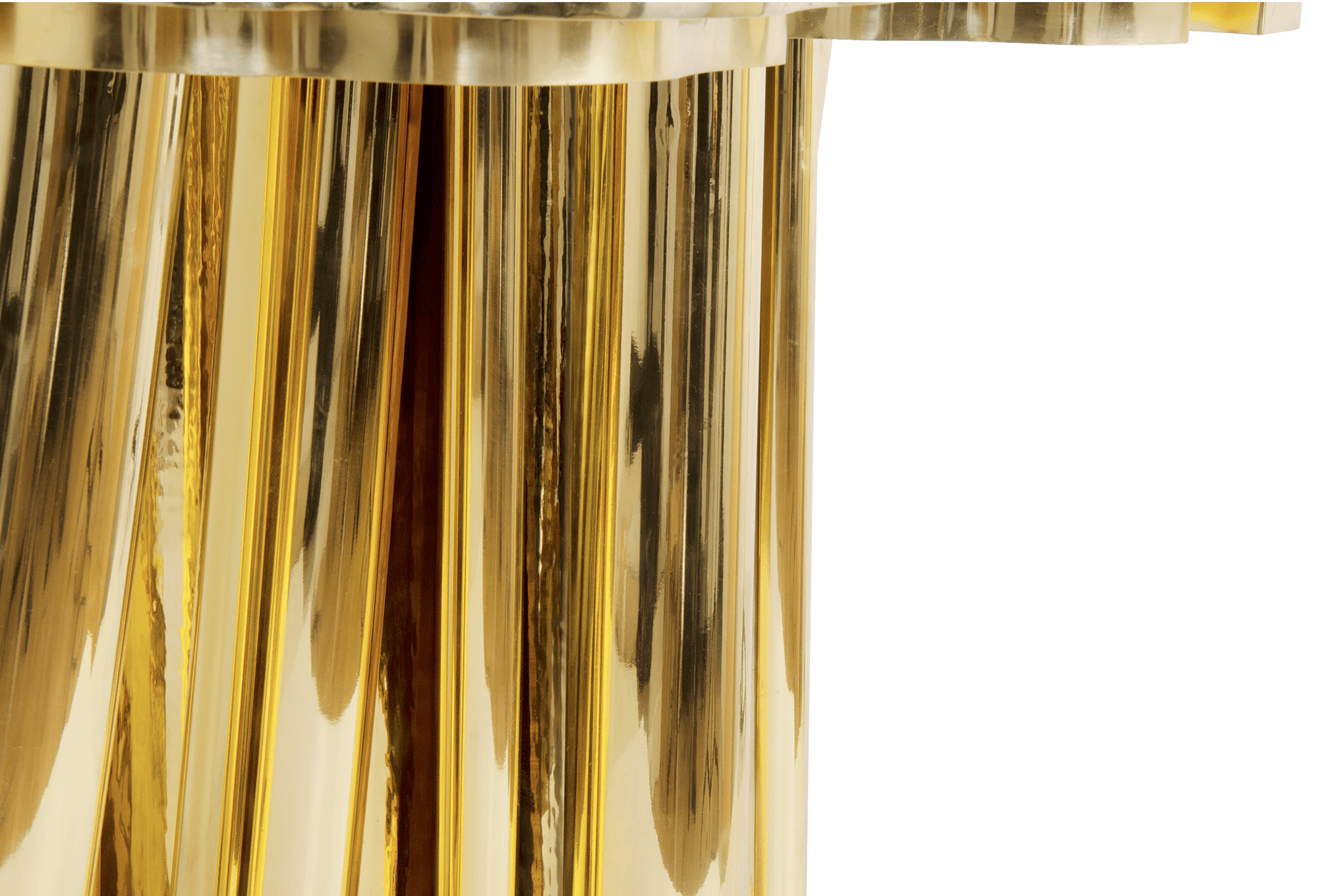 Round Gold Luxe Dining Table