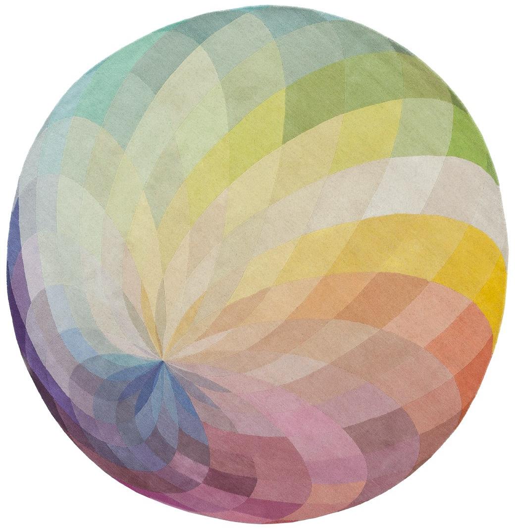 Spin Circle Designer Wool Rug