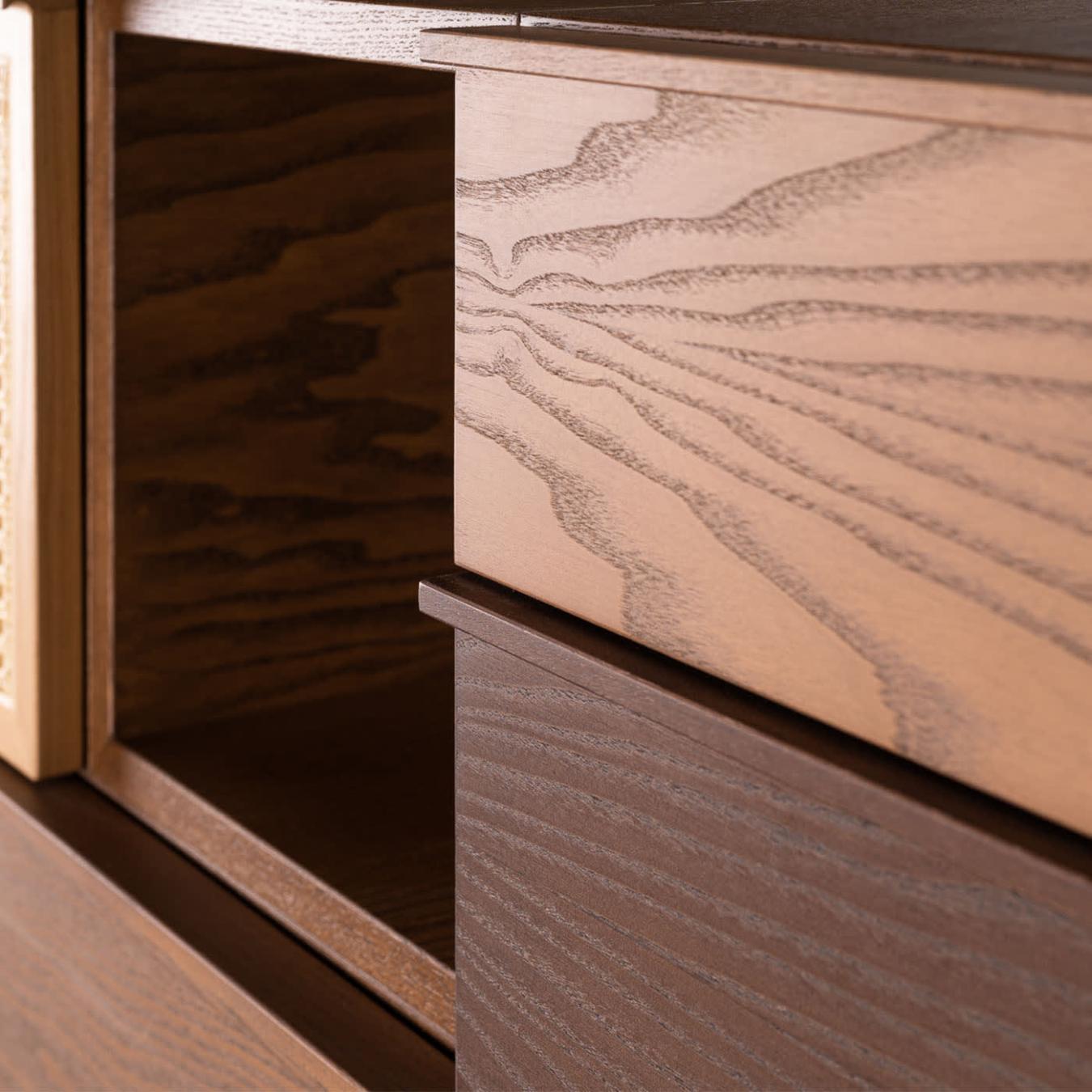 Swing Natural Wood Italian Console Table