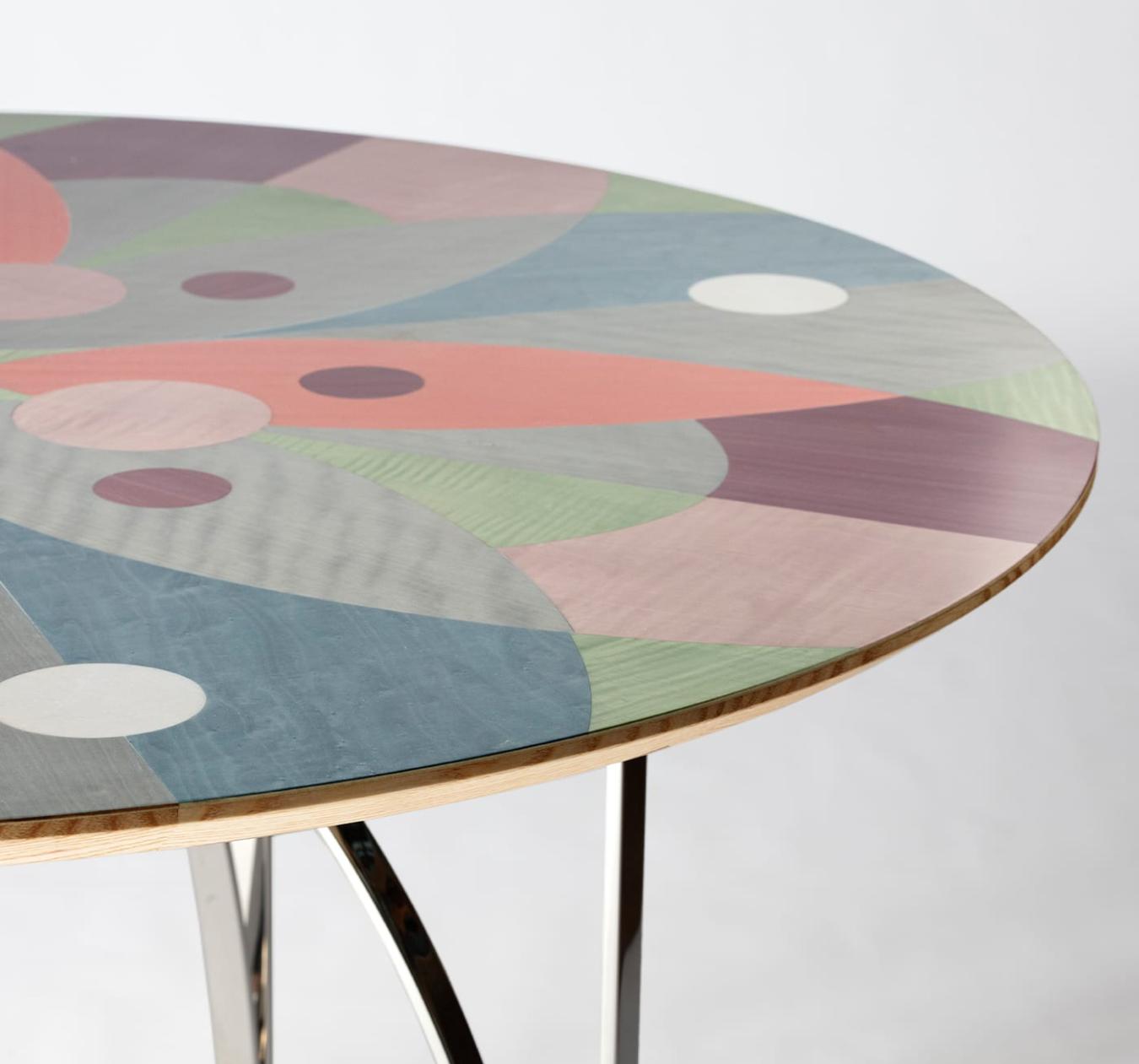 Multi-Tone Veneer Dining Table