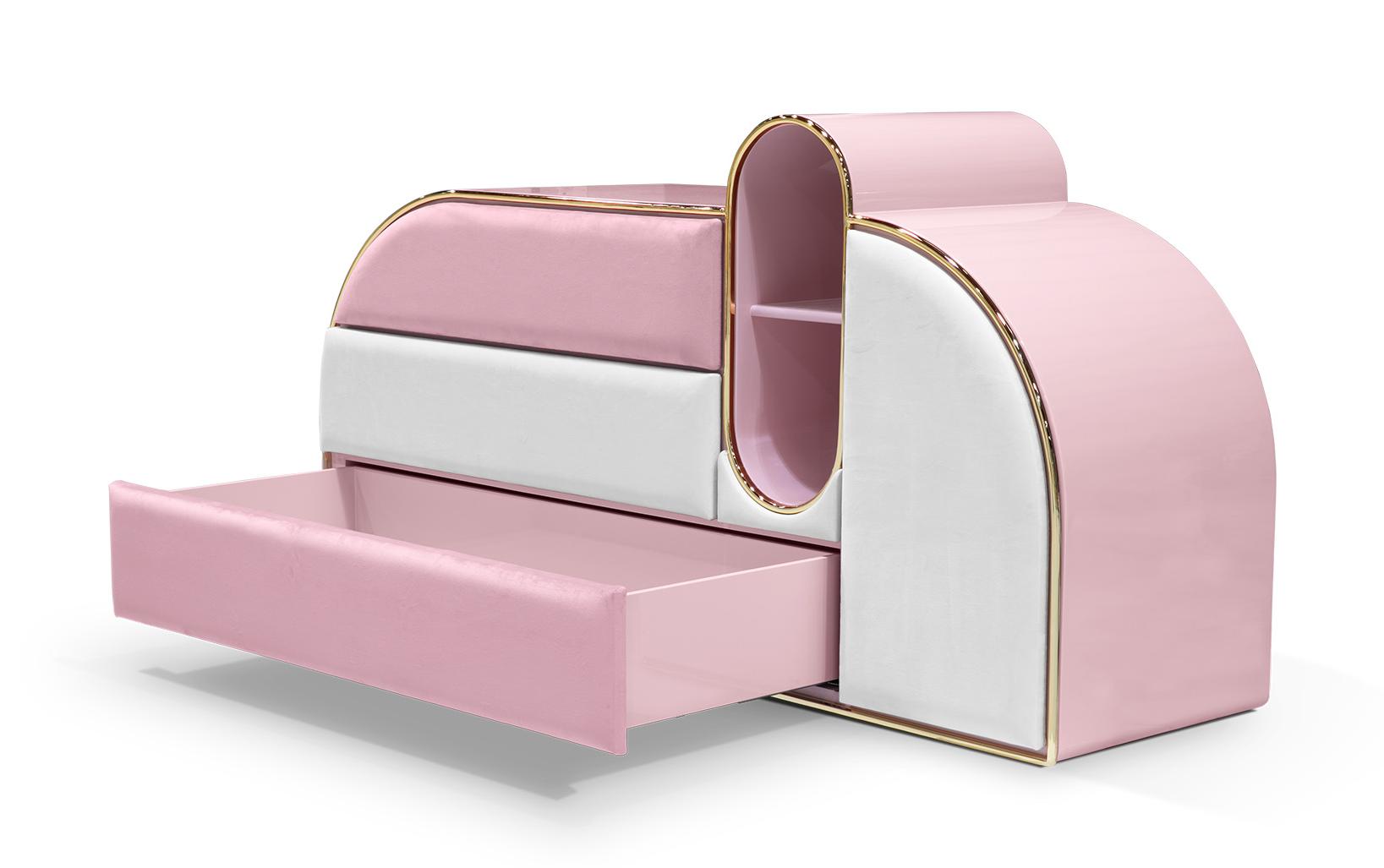 Candy Triple Pink Chest of Drawers