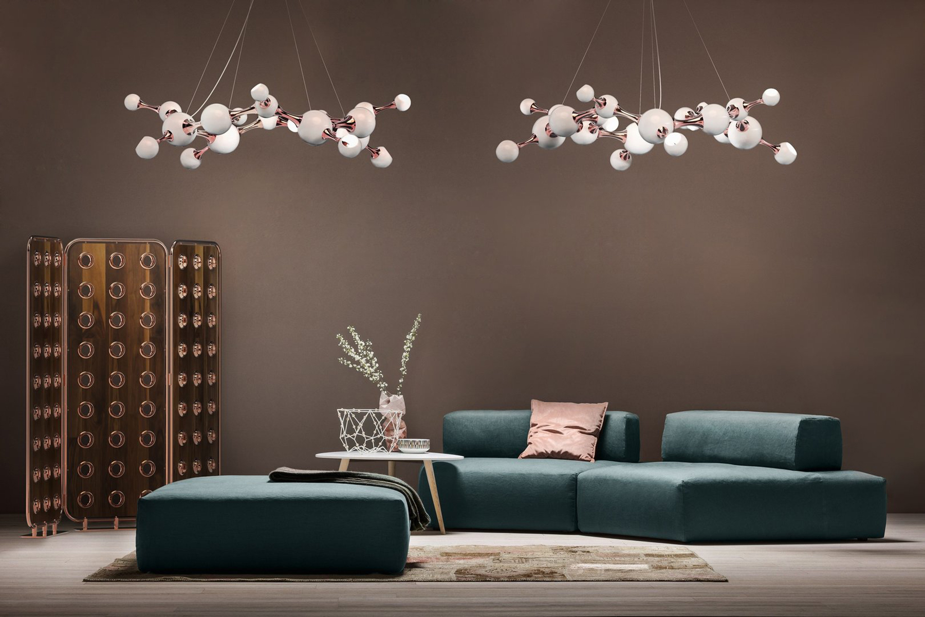 Atomic Circle Round Ceiling Suspension Lamp - 4