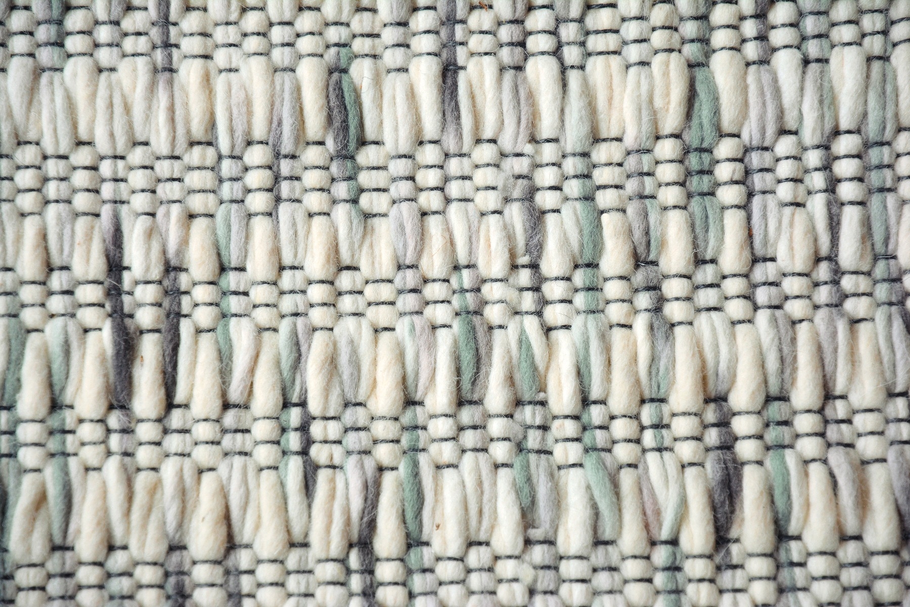 Flat Woven Wool Blue Rug ☞ Size: 250 x 350 cm