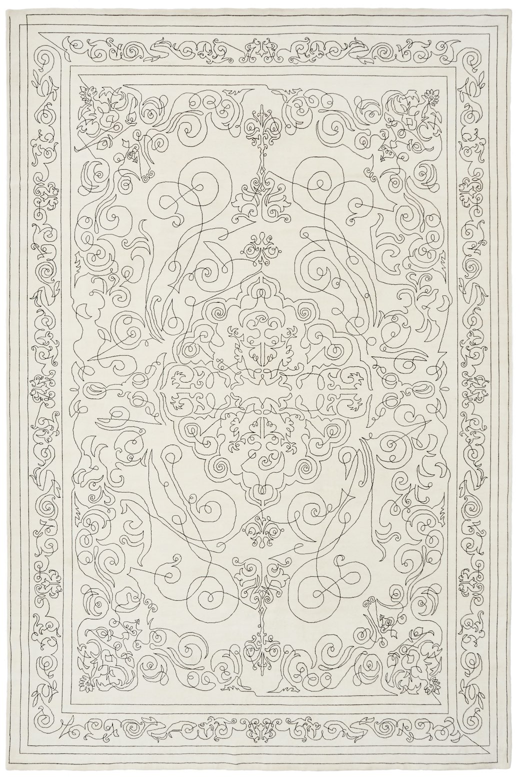 One-Stroke Wool Rug