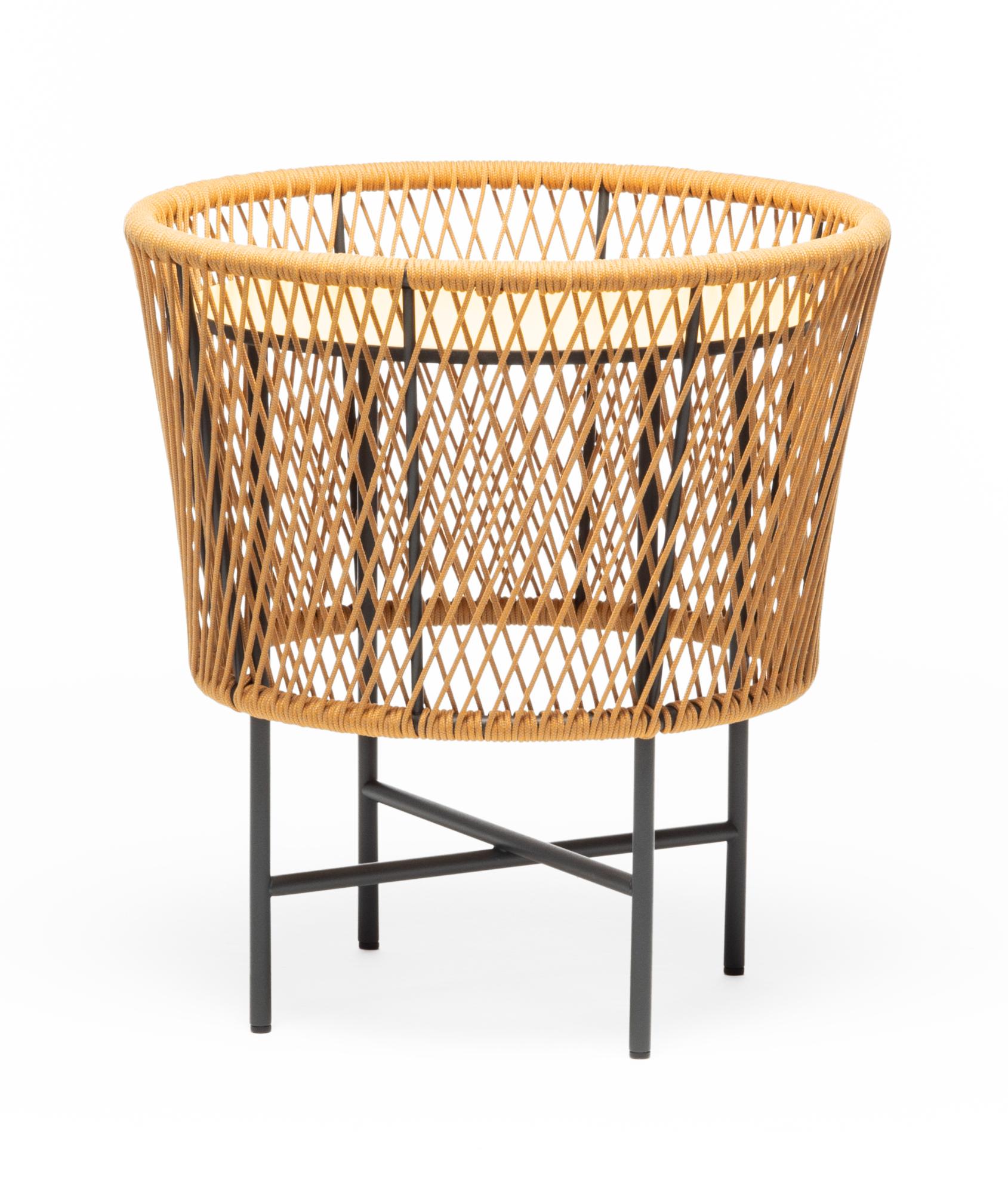 Tamburo Small Round Yellow Outdoor Coffee Table