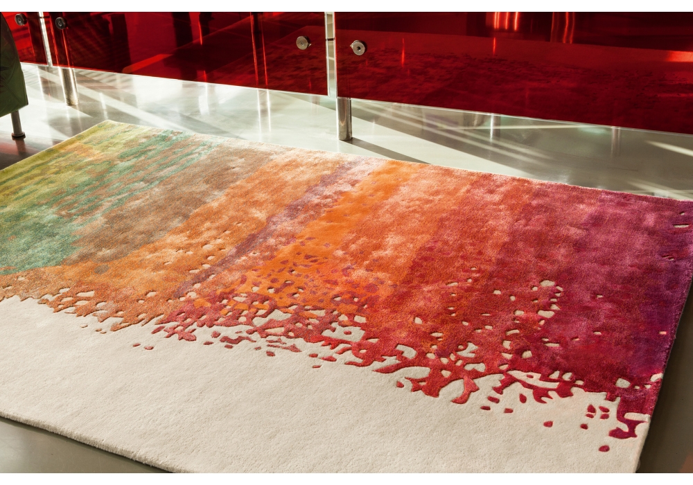Abstract Viscose / Wool Hand-woven Luxury Rug | Size: 250 x 350 cm
